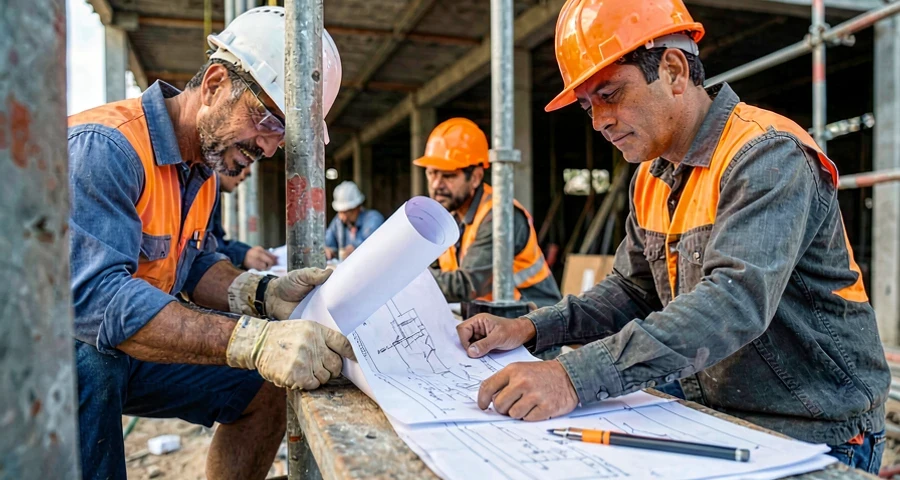 Construção empregou 2,5 mi em 2024 com média de 2,1 salários