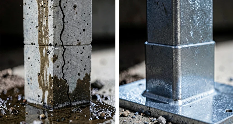 estrutura aço versus concreto armado: Tabela comparativa: estrutura de aço versus concreto armado em números
