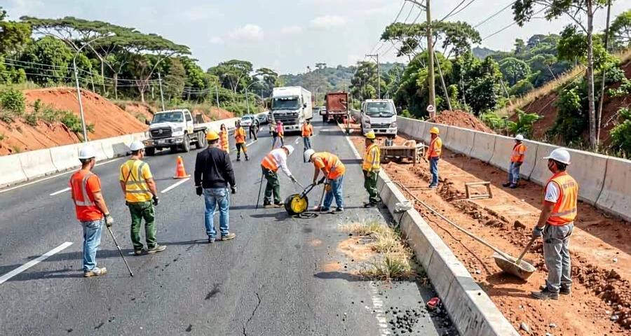 Infraestrutura impulsiona empregos na construção civil em 2026 — foto ilustrativa